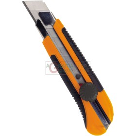 TAGLIERINO PROFESSIONALE CON LAMA RETAIBILE A SPEZZARE CON TRANCIALAMA NEL MANICO LAMA MM. 25 TAGLIERINO PROFESSIONALE CON LAMA RETAIBILE A SPEZZARE CON