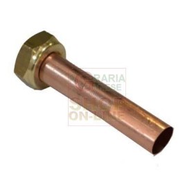 TUBO DI RAME DIRITTO PER CALDAIE MM. 18 X 180 MM. CARTELLA 3/4 POLL. TUBO DI RAME DIRITTO PER CALDAIE MM. 18 X 180 MM. CARTELLA 3/4