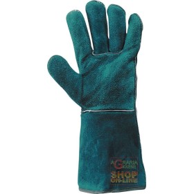 GUANTO CROSTA DA SALDATORE VERDE IMBOTTITO  TG  10 GUANTO CROSTA DA SALDATORE VERDE IMBOTTITO TG 10