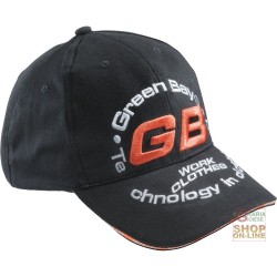 CAPPELLINO 100% COTONE CON VISIERA LOGO GB TINC  COLORE NERO CAPPELLINO 100% COTONE CON VISIERA LOGO GB TINC COLORE NERO