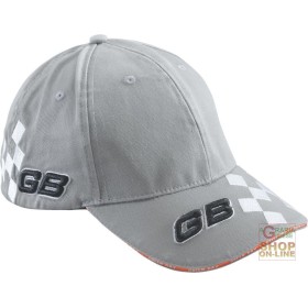 CAPPELLINO 100% COTONE CON VISIERA LOGO GB TINC RACE  COLORE GRIGIO CAPPELLINO 100% COTONE CON VISIERA LOGO GB TINC RACE COLORE