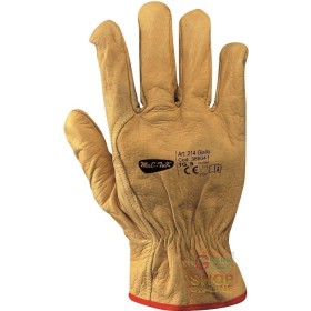 GUANTO FIORE BOVINA  ORLATO  COLORE GIALLO  TG  8 9 10 GUANTO FIORE BOVINA ORLATO COLORE GIALLO TG 8 9 10