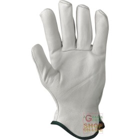 GUANTO IN PELLE OVINA  ORLATO  COLORE BIANCO  TG  7 8 9 10 GUANTO IN PELLE OVINA ORLATO COLORE BIANCO TG 7 8 9 10