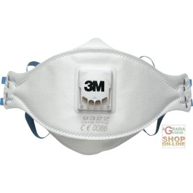 MASCHERINA 3M 9322  SERIE AURA C VALVOLA FFP2 NR D MASCHERINA 3M 9322 SERIE AURA C VALVOLA FFP2 NR D