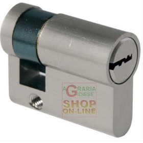 MEZZO CILINDRO PROFILO CHIAVE EUROPEO IBFM CROMO SATINATO MM. 40 MEZZO CILINDRO PROFILO CHIAVE EUROPEO IBFM CROMO SATINATO MM. 40