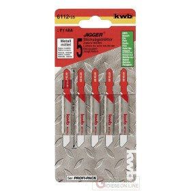 Einhell lame per seghetto HSS T - 5 lame - media - L 76 mm Einhell lame per seghetto HSS T - 5 lame - media - L 76 mm