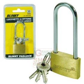 BLINKY LUCCHETTO IN OTTONE 3617 ARCO LUNGO MM. 50 BLINKY LUCCHETTO IN OTTONE 3617 ARCO LUNGO MM. 50