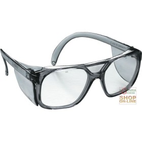 OCCHIALI A STANGHETTA LENTI POLICARBONATO TRASPARENTI  TRATTAMENTO ANTIGRAFFIO E ANTIAPPANNANTE OCCHIALI A STANGHETTA LENTI POLICARBONATO TRASPARENTI