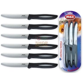 MAX COLTELLI TAVOLA SATINATI 6PZ/BLISTER MAX COLTELLI TAVOLA SATINATI 6PZ/BLISTER