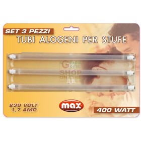 MAX TUBI ALOGENI PER STUFE 3 PZ MAX TUBI ALOGENI PER STUFE 3 PZ