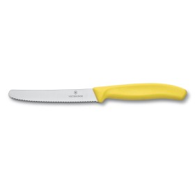 VICTORINOX COLTELLO DA TAVOLA ONDULATO GIALLO VICTORINOX COLTELLO DA TAVOLA ONDULATO GIALLO
