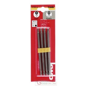 Einhell Set 4 bit extra lunghi PH2 PZ1 PZ2 PZ3 mm. 130 Einhell Set 4 bit extra lunghi PH2 PZ1 PZ2 PZ3 mm. 130
