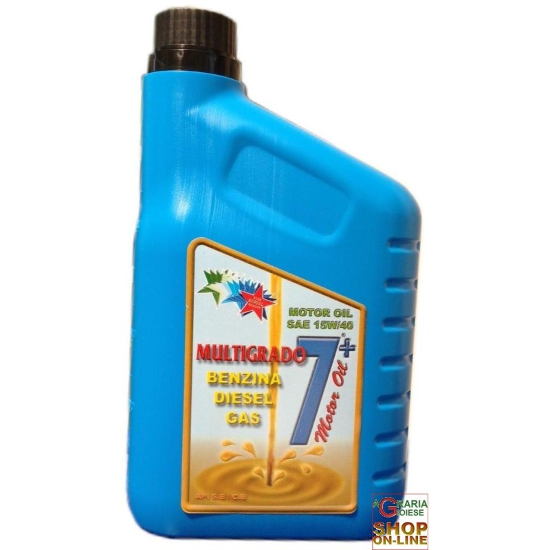OLIO 15W40 PER MOTORE BENZINA DIESEL E GAS LT. 1 OLIO 15W40 PER MOTORE BENZINA DIESEL E GAS LT. 1
