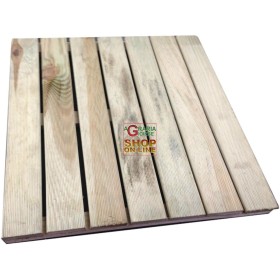 PEDANA ANTISCIVOLO PER DOCCIA PISCINA IN LEGNO TRATTATO CM. 50x50 PEDANA ANTISCIVOLO PER DOCCIA PISCINA IN LEGNO TRATTATO CM.