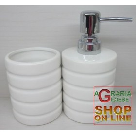 SERIE PORTA SPAZZOLINO E SAPONE PER BAGNO DA APPOGGIO IN CERAMICA DUE PEZZI SERIE PORTA SPAZZOLINO E SAPONE PER BAGNO DA APPOGGIO IN