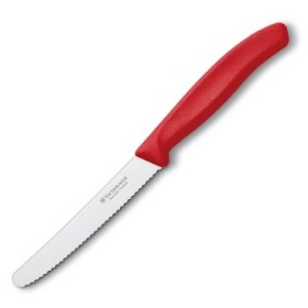 VICTORINOX COLTELLO TAVOLA ONDULATA MANICO ROSSO 6.7831 VICTORINOX COLTELLO TAVOLA ONDULATA MANICO ROSSO 6.7831