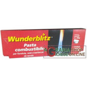 WUNDERBLITZ SET 3 RICARICHE PASTA COMBUSTIBILE GR. 80 WUNDERBLITZ SET 3 RICARICHE PASTA COMBUSTIBILE GR. 80