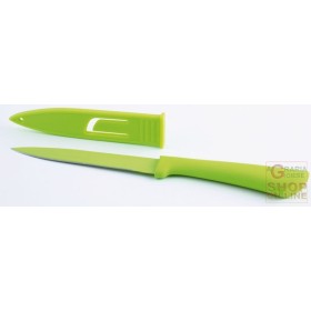 FACKELMANN COLTELLO CUCINA UNIVERSALE CON GUAINA PROTETTIVA VERDE NIROSTA COLOR ART. 27102 FACKELMANN COLTELLO CUCINA UNIVERSALE CON GUAINA PROTETTIVA