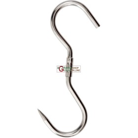 GANCIO PER MACELLAI INOX GIREVOLI MM. 270x12 GANCIO PER MACELLAI INOX GIREVOLI MM. 270x12