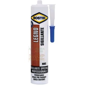 BOSTIK SIGILLANTE LEGNO E PAVIMENTO VERNICIABILE COLORE NOCE ML. 300 BOSTIK SIGILLANTE LEGNO E PAVIMENTO VERNICIABILE COLORE NOCE