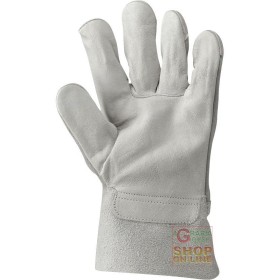 GUANTO FIORE BOVINA  DORSO MANICA CROSTA  COLORE BIANCO  TG 7 8 9 10 GUANTO FIORE BOVINA DORSO MANICA CROSTA COLORE BIANCO TG 7 8 9