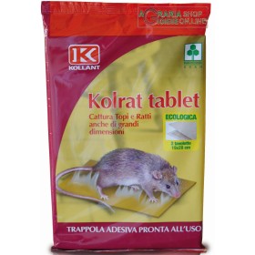 KOLRAT TABLET PER TOPI TAVOLETTE INVISCHIATE CON COLLA PRONTO USO KOLRAT TABLET PER TOPI TAVOLETTE INVISCHIATE CON COLLA PRONTO