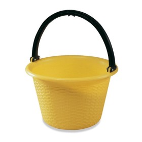 PANIERE PER AGRUMI GIALLO COMPLETO DI MANICO LT. 15 PANIERE PER AGRUMI GIALLO COMPLETO DI MANICO LT. 15