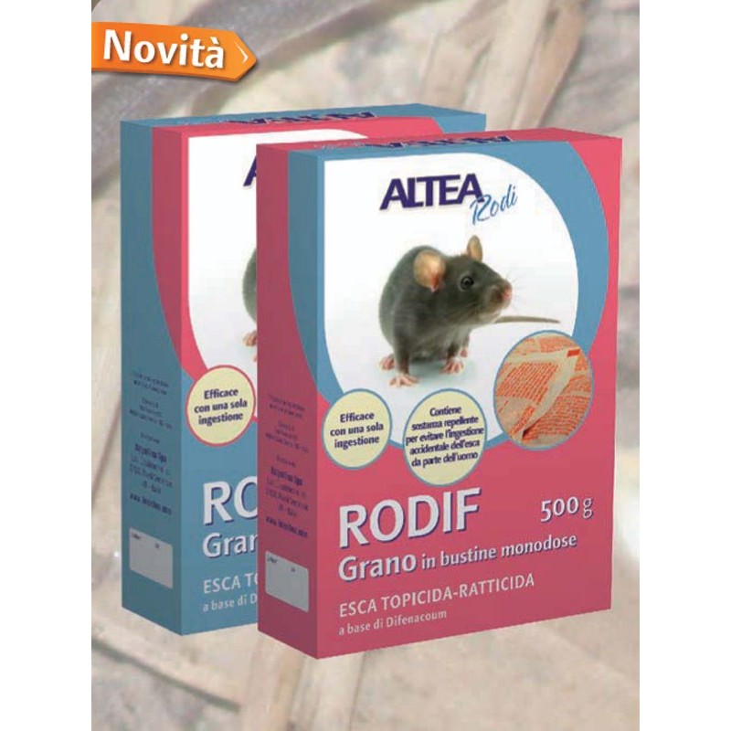 RODIF - Grano ESCA TOPICIDA-RATTICIDA GRANO, IN BUSTINE MONODOSE GR
