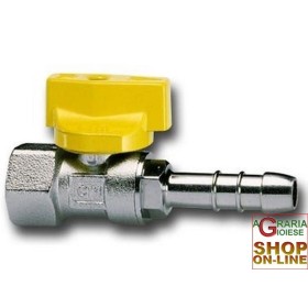 RUBINETTO DIRITTO A SFERA PER GAS FEMMINA PORTAGOMMA CIM 172PG DIAM 1/2F x 8 mm. RUBINETTO DIRITTO A SFERA PER GAS FEMMINA PORTAGOMMA CIM 172PG