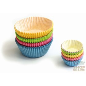 FACKELMANN PIROTTINI IN CARTA PER MUFFIN, COLORATI MAX 220° Ø 7 CM. PZ. 100 ART. 43950 FACKELMANN PIROTTINI IN CARTA PER MUFFIN, COLORATI MAX 220° Ø 7