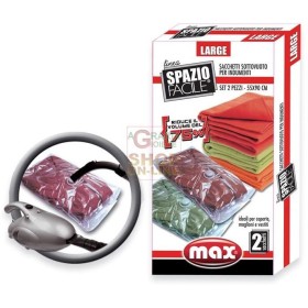 MAX SPAZIO FACILE SAC. LARGE 2PZ 55X90 CM MAX SPAZIO FACILE SAC. LARGE 2PZ 55X90 CM