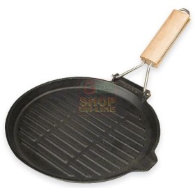 MAX BISTECCHIERA D.24 GHISA M/LEGNO COOK MAX BISTECCHIERA D.24 GHISA M/LEGNO COOK