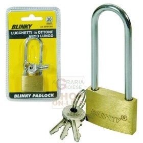 BLINKY LUCCHETTO IN OTTONE 3617 ARCO LUNGO MM. 40 BLINKY LUCCHETTO IN OTTONE 3617 ARCO LUNGO MM. 40