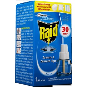 RAID RICARICA LIQUIDA 30 NOTTI CONTRO ZANZARE E ZANZARE TIGRE ML. 21 RAID RICARICA LIQUIDA 30 NOTTI CONTRO ZANZARE E ZANZARE TIGRE