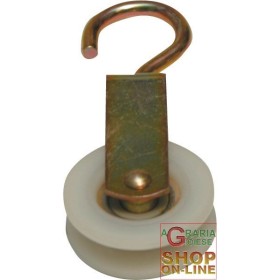 CARRUCOLE NYLON CON CUSCINETTO DIAM. 50 mm. CARRUCOLE NYLON CON CUSCINETTO DIAM. 50 mm.