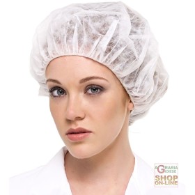 CUFFIA IN PLP CON ELASTICO  CONF  DA 100 PZ  COLORE BIANCO CUFFIA IN PLP CON ELASTICO CONF DA 100 PZ COLORE BIANCO