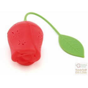 FACKELMANN INFUSORE PER TÈ TISANE 5 PER 5 CM IN SILICONE.  A FORMA DI ROSA ART. 49137 FACKELMANN INFUSORE PER TÈ TISANE 5 PER 5 CM IN SILICONE. A