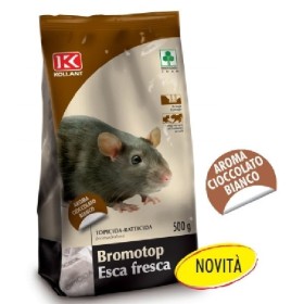 KOLLANT BROMOTOP TOPICIDA ESCA FRESCA PER TOPI AROMA CIOCCOLATO BIANCO GR. 500 KOLLANT BROMOTOP TOPICIDA ESCA FRESCA PER TOPI AROMA CIOCCOLATO