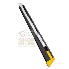 OLFA CUTTER TAGLIERINO LAMA INOX MM. 9 CON CURSORE ART. 180 NERO OLFA CUTTER TAGLIERINO LAMA INOX MM. 9 CON CURSORE ART. 180 NERO