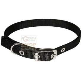PET TRIBE COLLARE PER CANI IN NYLON CON FORI CM. 2,5 NERO PET TRIBE COLLARE PER CANI IN NYLON CON FORI CM. 2,5 NERO