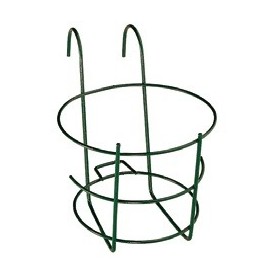 PORTAVASO IN FERRO ROTONDO PLASTICATO VERDE DIAM. CM.22 PORTAVASO IN FERRO ROTONDO PLASTICATO VERDE DIAM. CM.22