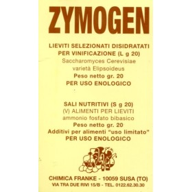 ZYMOGEN LIEVITO SELEZIONATO PER VINIFICAZIONE GR. 20 ZYMOGEN LIEVITO SELEZIONATO PER VINIFICAZIONE GR. 20