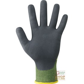 GUANTO IN NYLON PALMO RICOPERTO IN LATTICE SCHIUMATO  COLORE VERDE NERO  TG  8 9 10 GUANTO IN NYLON PALMO RICOPERTO IN LATTICE SCHIUMATO COLORE