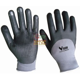 VIGOR GUANTI TRASPIRANTI IN NITRILE PUNTINI CE2 TAGLIA M - XXL VIGOR GUANTI TRASPIRANTI IN NITRILE PUNTINI CE2 TAGLIA M - XXL