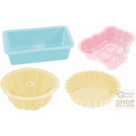 FACKELMANN STAMPINI IN SILICONE FORME ASSORTITE ORSETTO MINIBUDINO MINICROSTATINA MINIPLUMCAKE FACKELMANN STAMPINI IN SILICONE FORME ASSORTITE ORSETTO