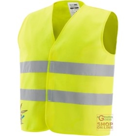 GILET ALTA VISIBILITÀ PER BAMBINI IN POLIESTERE CON BANDE RIFRANGENTI EN 1150  COLORE GIALLO GILET ALTA VISIBILITÀ PER BAMBINI IN POLIESTERE CON BANDE