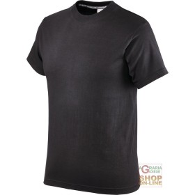 MAGLIETTA COTONE MEZZA MANICA GR  145  COLORE NERO  TG  S XXL MAGLIETTA COTONE MEZZA MANICA GR 145 COLORE NERO TG S XXL