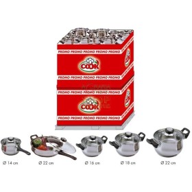 MAX PENTOLAME INOX ASS.20 PZ+20 COPERCHI MAX PENTOLAME INOX ASS.20 PZ+20 COPERCHI