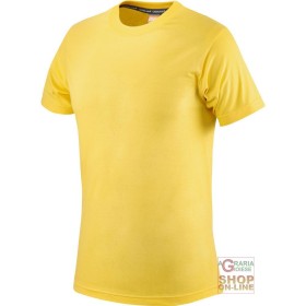 MAGLIETTA COTONE MEZZA MANICA GR  145  COLORE GIALLO  TG  S XXL MAGLIETTA COTONE MEZZA MANICA GR 145 COLORE GIALLO TG S XXL