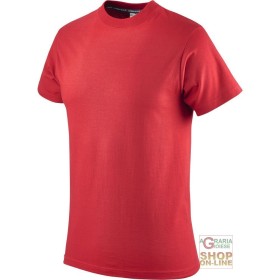 MAGLIETTA COTONE MEZZA MANICA GR  145  COLORE ROSSO  TG  S XXL MAGLIETTA COTONE MEZZA MANICA GR 145 COLORE ROSSO TG S XXL